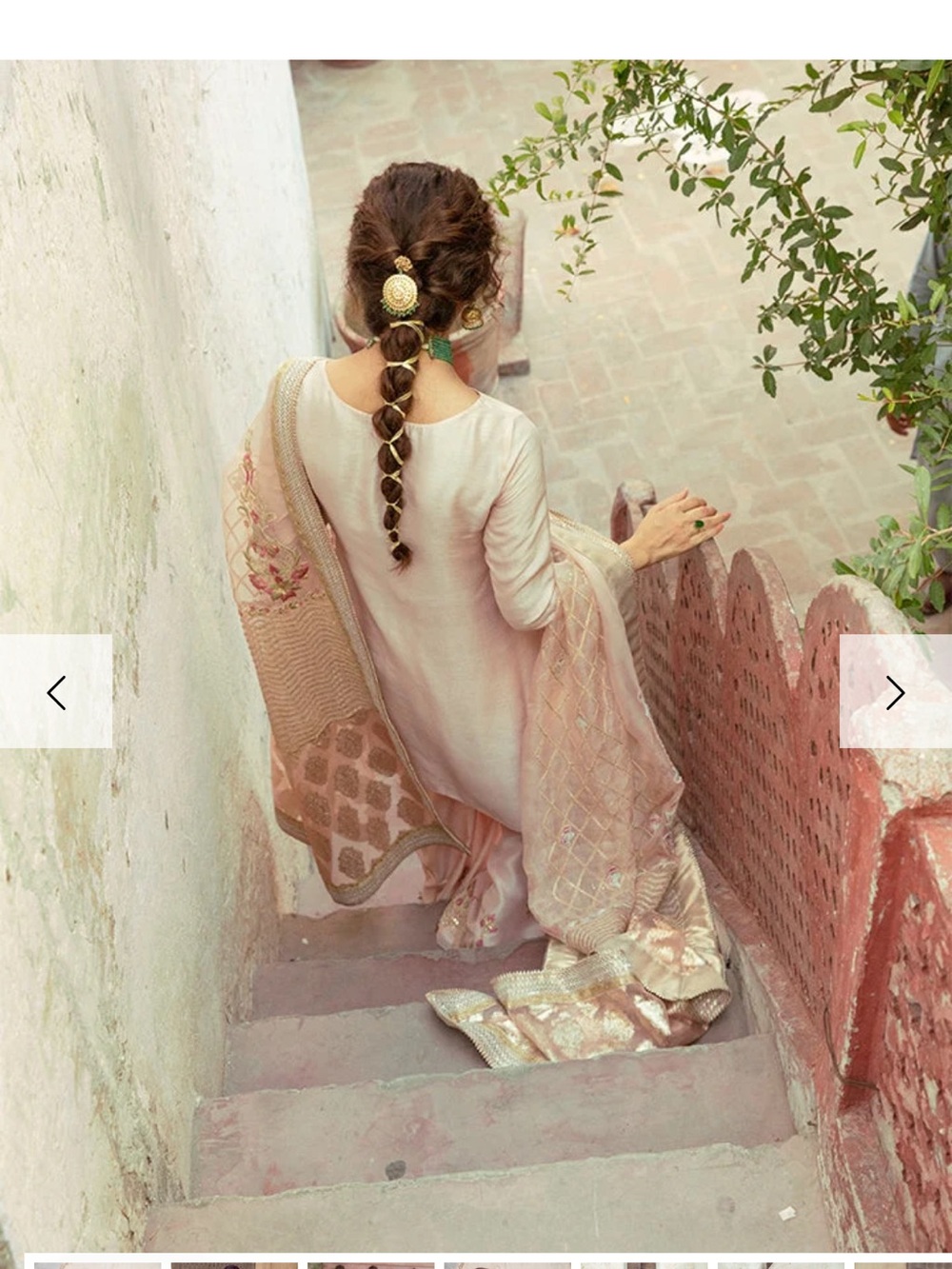 Elegant Pale Pink Embroidered Women’s Dress with Dupatta - Picture 8 of 16